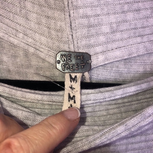 ✅ We The Free Lover Rib Thermal Top GRAY. Size M - Picture 3 of 7